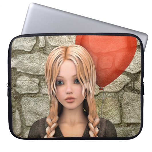 Valentinstag Laptopschutzhülle (Vorderseite)