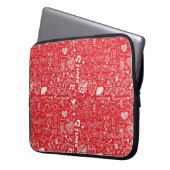 Valentinstag Laptopschutzhülle (Vorderseite Links)