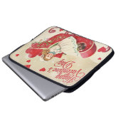 Valentinstag Laptopschutzhülle (Vorne Knopf)