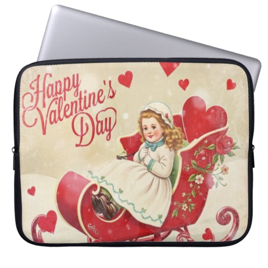Valentinstag Laptopschutzhülle (Vorderseite)