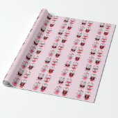 Valentinstag Latte Coffee Lover Geschenkpapier (Ungerollt)