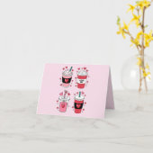 Valentinstag Latte Coffee Lover Karte (Gelbe Blume)