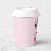 Valentinstag Latte Coffee Lover Pappbecher (Rechts)