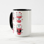 Valentinstag Latte Coffee Lover Tasse (Vorderseite Links)