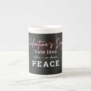 Valentinstag-Latte-Mug Porzellantasse
