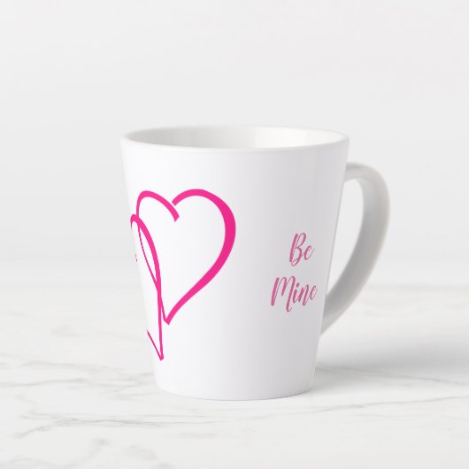 Valentinstag Latte Tasse (Rechte Ecke)