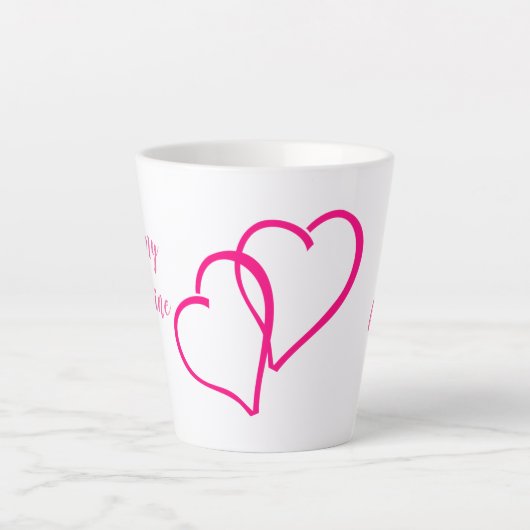 Valentinstag Latte Tasse (Vorderseite)