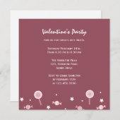 Valentinstag-Leckereien Einladung (Vorne/Hinten)