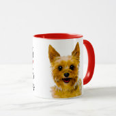 Valentinstag Leckereien und Küsse vom Hund Tasse (VorderseiteRechts)