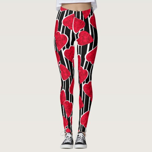 Valentinstag Leggings (Vorderseite)