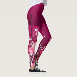 Valentinstag Leggings - Ihr Name Yoga Pants