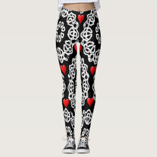 Valentinstag Leggings Lang