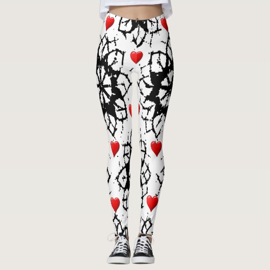 Valentinstag Leggings Lang (Vorderseite)