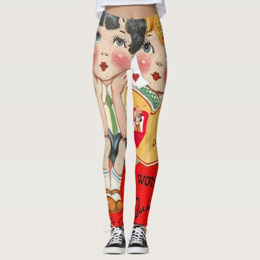 Valentinstag Leggings Lang (Vorderseite)