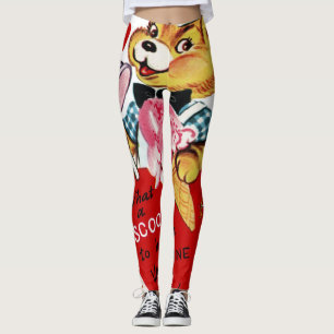 Valentinstag Leggings Lang