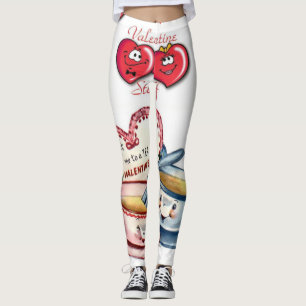 Valentinstag Leggings Lang