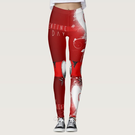 Valentinstag Leggings Lang (Vorderseite)
