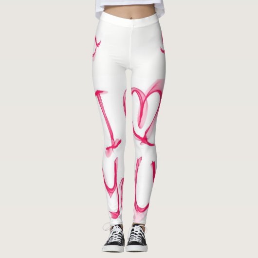 Valentinstag Leggings Lang (Vorderseite)