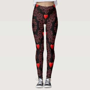 Valentinstag Leggings Lang