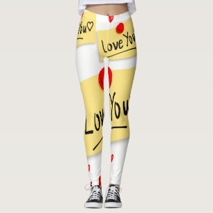 Valentinstag-Leggings Lang Leggings