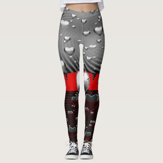 Valentinstag Leggings Lange (Vorderseite)