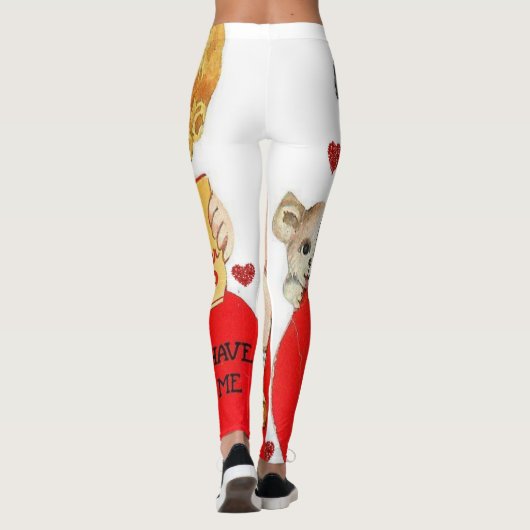 Valentinstag Leggings Lange (Rückseite)