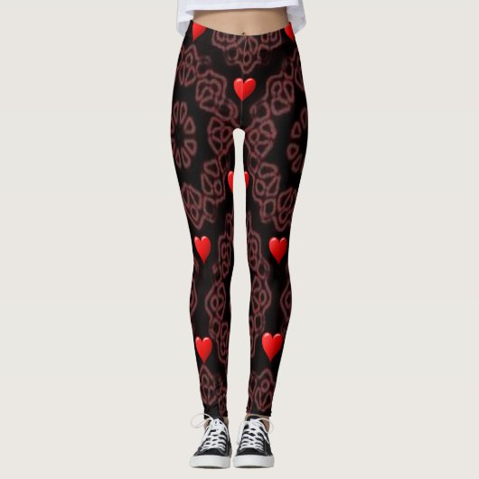 Valentinstag Leggings Lange (Vorderseite)