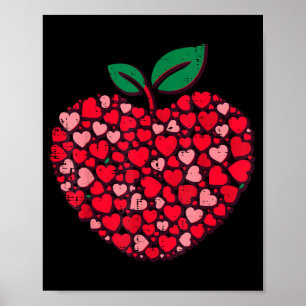 Valentinstag-Lehrer-Herzen-Liebe-Lehren-Frauen-Män Poster