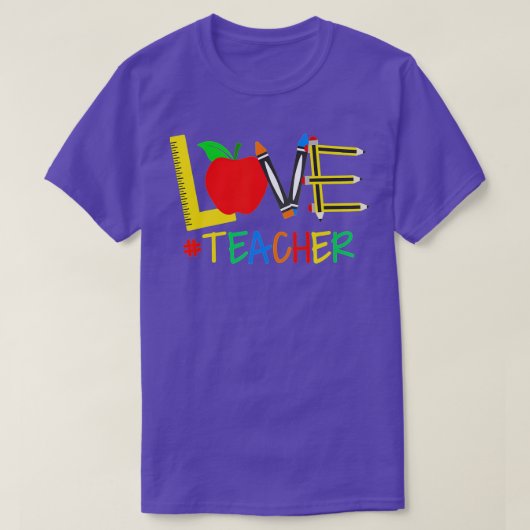 Valentinstag Lehrer - Liebe Lehrer T-Shirt (Design vorne)