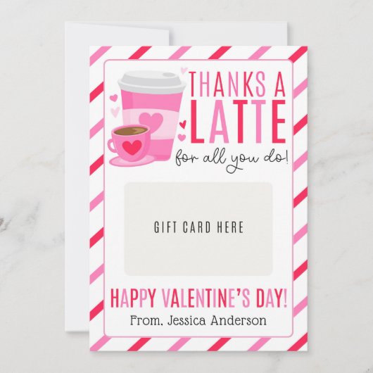 Valentinstag-Lehrergeschenkkartenhalter Einladung (Vorderseite)