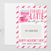 Valentinstag-Lehrergeschenkkartenhalter Einladung (Vorne/Hinten)