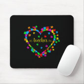 Valentinstag Lehrerin Autismus Bewusstsein 100 Tag Mousepad (Mit Mouse)