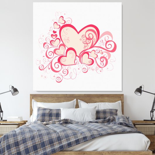Valentinstag Leinwand (Insitu (Schlafzimmer))