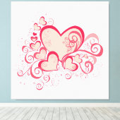 Valentinstag Leinwand (Insitu (Holzboden))