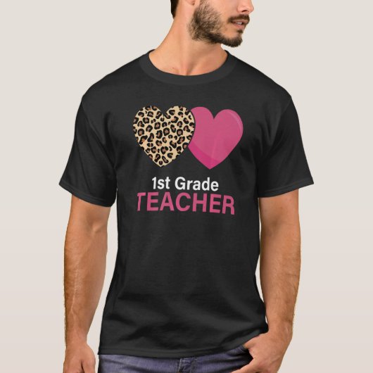 Valentinstag Leopard Cheetah T-Shirt (Vorderseite)