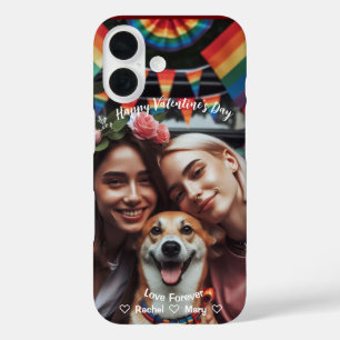 Valentinstag LGBTQIA2S+ Benutzerdefiniertes Foto iPhone 16 Hülle
