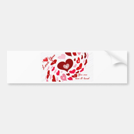 Valentinstag,Liebe_ Autoaufkleber (Vorne)