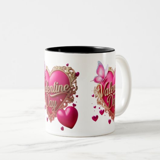 Valentinstag Liebe Braut Fresh Daily Zweifarbige Tasse (VorderseiteRechts)