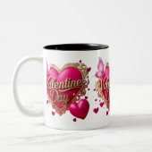 Valentinstag Liebe Braut Fresh Daily Zweifarbige Tasse (Links)