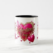 Valentinstag Liebe Braut Fresh Daily Zweifarbige Tasse (Mittel)