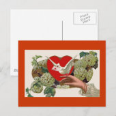 Valentinstag Liebe Brief Herz Postkarte (Vorne/Hinten)