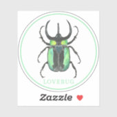 Valentinstag Liebe Bug Sticker (Blatt)