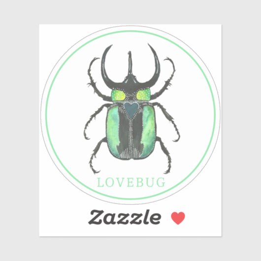 Valentinstag Liebe Bug Sticker (Blatt)