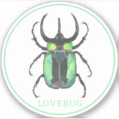 Valentinstag Liebe Bug Sticker (Vorderseite)
