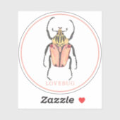 Valentinstag Liebe Bug Sticker (Blatt)