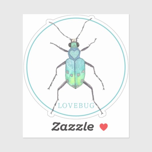Valentinstag Liebe Bug Sticker (Blatt)