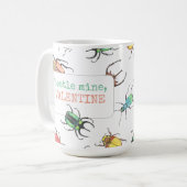 Valentinstag Liebe Bugs Kaffeetasse (Vorderseite Links)