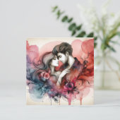 Valentinstag Liebe Cards Karte (Stehend Vorderseite)