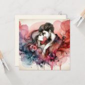 Valentinstag Liebe Cards Karte (Vorderseite/Rückseite Beispiel)