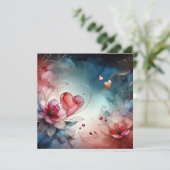 Valentinstag Liebe Cards Karte (Stehend Vorderseite)